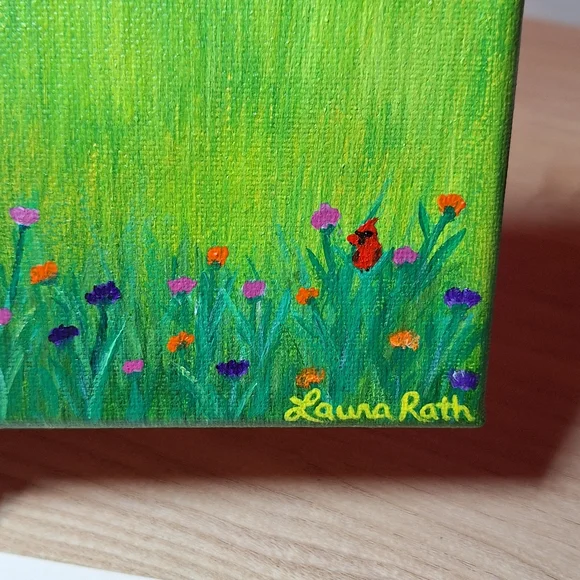 "In Bloom" Hand-painted Canvas - Picture 12 of 14